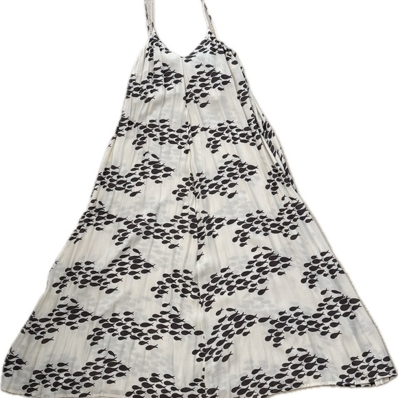 NWT Ava Sky Dress Anessa — Macadamia Fish print | size S. Maxi length. - Picture 3 of 8